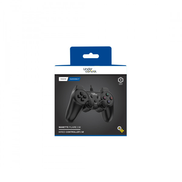 MANETTE FILAIRE PS3 NOIRE UNDER CONTROL NOIRE