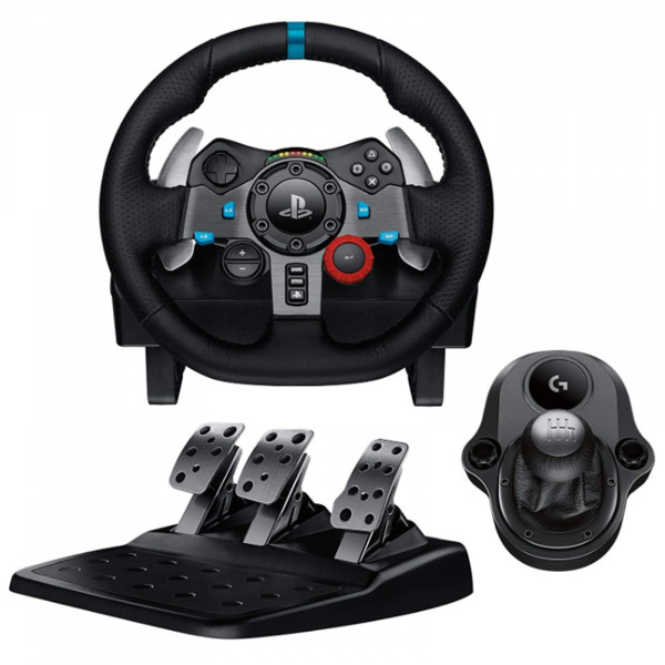 VOLANT RF + PEDALIER + POMMEAU LOGITECH G29 DRIVING FORCE PS5/PS4/PC